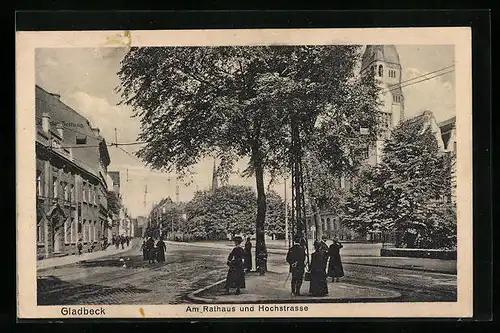 AK Gladbeck, Am Rathaus und Hochstrasse