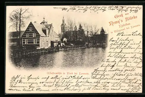AK Louvain, Wassermühle in Park, Remy`s Stärke-Fabriken Wygmarl