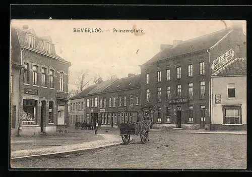 AK Beverloo, Prinzenplatz mit Hotel St. Jean