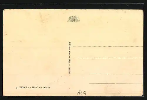 AK Biskra, Hotel de l`Oasis