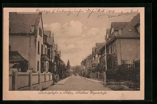 AK Ludwigshafen /Rh., Partie in der Richard-Wagner-Strasse