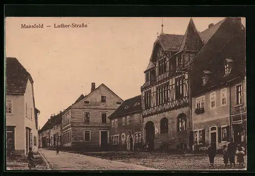 AK Mansfeld, Partie in der Luther-Strasse