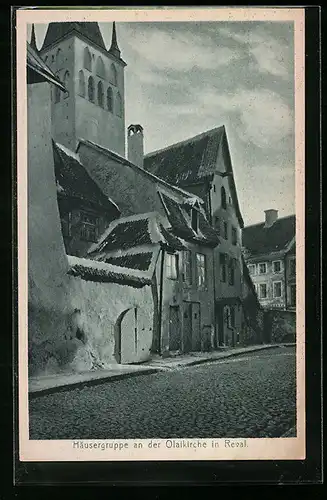 AK Reval, Häusergruppe an der Olaikirche