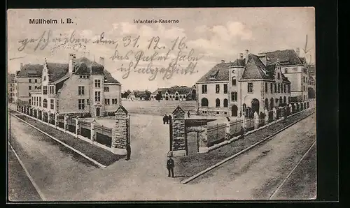 AK Müllheim i. B., Infanterie-Kaserne
