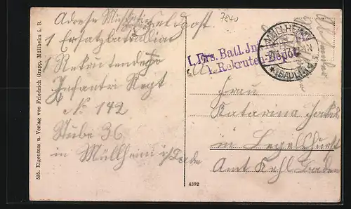 AK Müllheim i. B., Infanterie-Kaserne