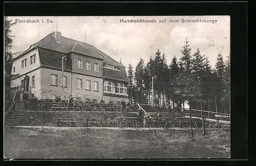 AK Ebersbach i. Sa., Humboldtbaude auf dem Schlechteberge