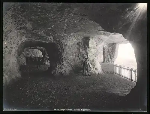 Fotografie Gebr. Wehrli Kilchberg, Zürich, Ansicht Bern / Grindelwald, Station Eigerwand der Jungfraubahn