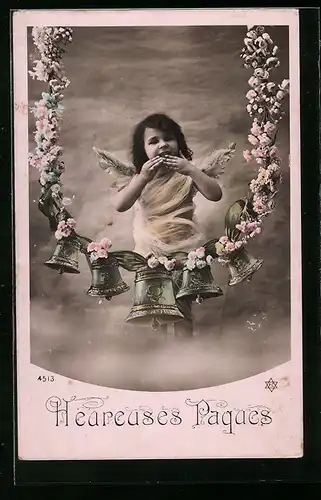 AK Osterengel wünscht fröhliche Ostern