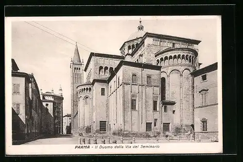 AK Parma, Il Duomo dalla Via del Seminario