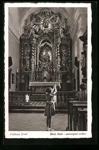 AK Veldes, Veldeser Insel, Otok notranjost cerkve