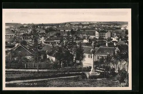 AK Mattersburg, Ortsansicht aus der Vogelschau