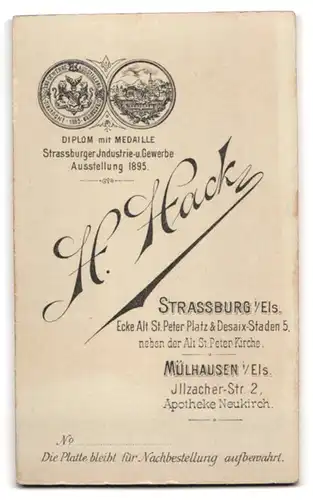 Fotografie H. Hack, Mülhausen i. Els., Illzacher-Str. 2, Zwei junge Herren in Anzügen