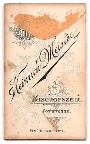 Fotografie Heinrich Meister, Bischofszell, Poststrasse, Süsses Kleinkind im hübschen Kleid