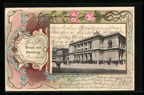 Passepartout-Lithographie Hamburg, Börse