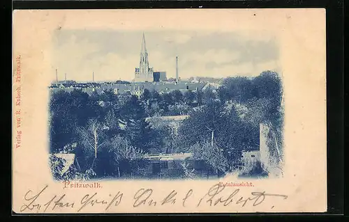 AK Pritzwalk, Totalansicht mit Kirche