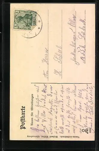 AK Ahrensburg, Strassenpartie mit Amtsgericht