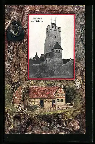 AK Röthenbach / Pegnitz, Turm und Gasthof auf dem Moritzberg