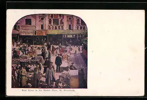 AK St. Petersburg, Busy Scene in the Market Place