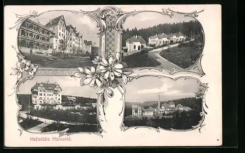 Passepartout-AK Neustadt /Sa., Heilstätte Hohwald