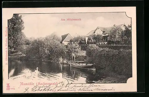 AK Aumühle, Partie am Mühlenteich