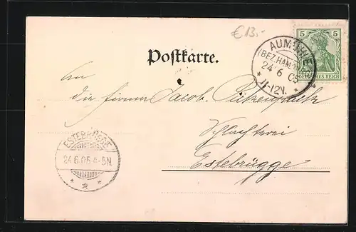 AK Aumühle, Partie am Mühlenteich