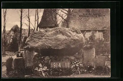 AK Egestorf, Denkmal für die Gefallenen im ersten Weltkrieg