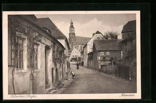 AK Kamenz i. S., Partie in der Pulsnitzer Strasse