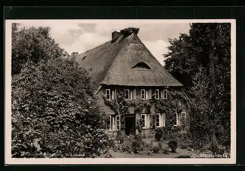 AK Klingberg b. Lübeck, Waldschänke, Frontansicht