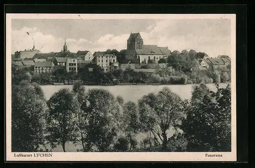 AK Lychen, Panorama mit See