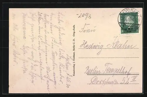 AK Lychen, Panorama mit See