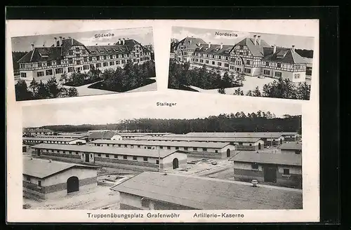 AK Grafenwöhr, Truppenübungsplatz, Artillerie-Kaserne, Stallager