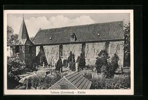 AK Tettens /Jeverland, Ansicht Kirche