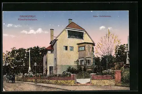 AK Darmstadt, Künstlerkolonie, Haus Christiansen