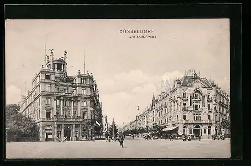 AK Düsseldorf, Hotel Hansa an der Graf Adolf-Strasse