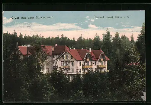 AK Sand /Schwarzwald, Ortspartie