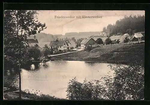 AK Friedenweiler, Ortspartie mit Klosterweiher