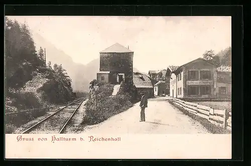 AK Reichenhall, Gasthaus Hallturm