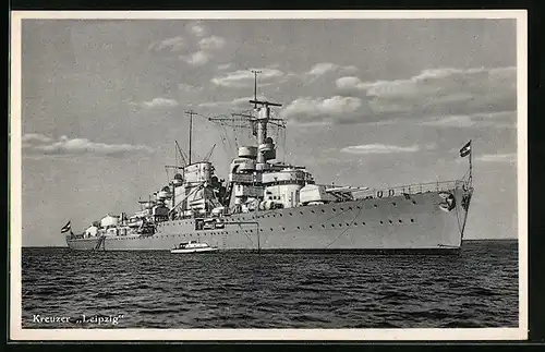 AK Kreuzer Leipzig der Kriegsmarine