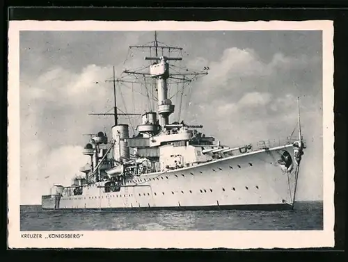 AK Kreuzer Königsberg der Kriegsmarine