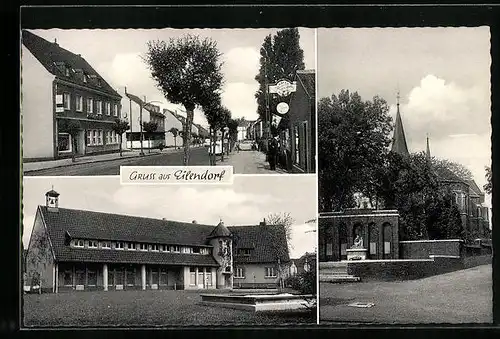 AK Eilendorf /Aachen, Strassenansicht, Kirche