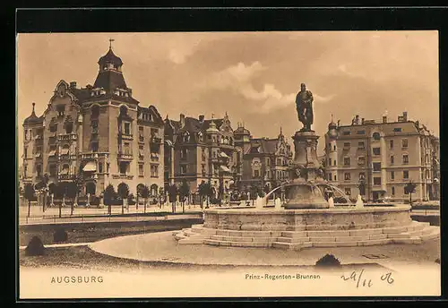 AK Augsburg, Prinz-Regenten-Brunnen