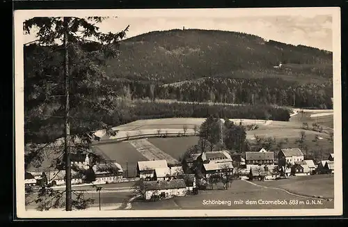 AK Schönberg, Ansicht Czorneboh