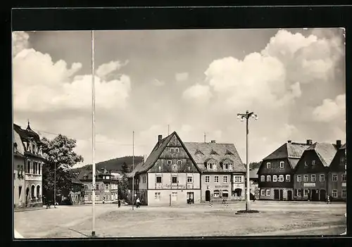 AK Neusalza-Spremberg, Blick auf Rudolf-Renner-Platz