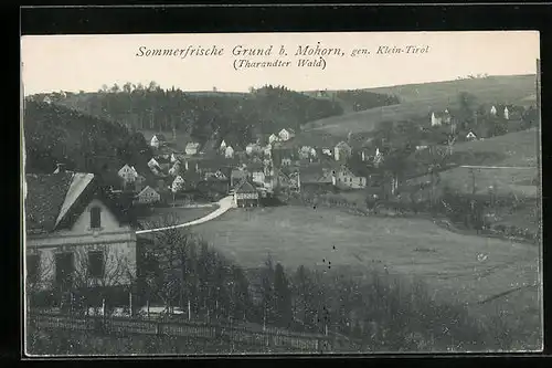 AK Grund b. Mohorn, Blick auf Wohnhäuser