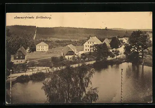 AK Grillenburg, Ansicht mit See
