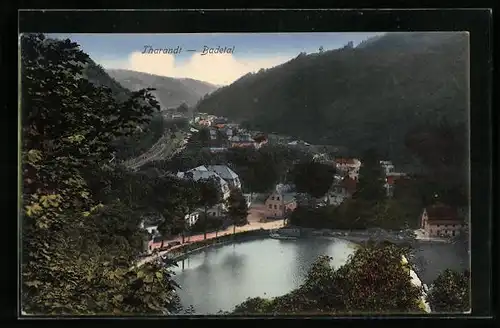 AK Tharandt, Badetal aus der Vogelschau