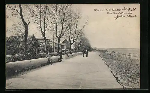 AK Niendorf a. d. Ostsee, Neue Strand-Promenade