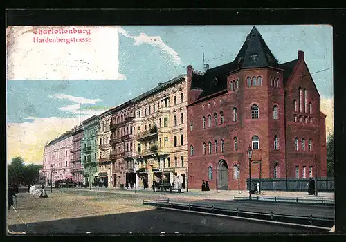 AK Berlin-Charlottenburg, Partie der Hardenbergstrasse