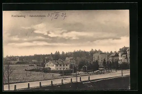 AK Freilassing, Ansicht vom Bahnhofsviertel