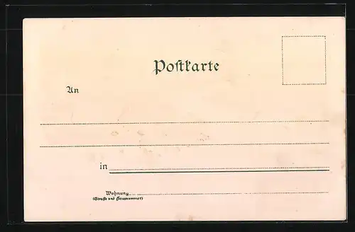 Lithographie Landshut, Totalansicht, St. Martinsturm